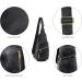Emperia Faux Leather Small Sling Backpack - Black | Multipurpose Chest Bag for Hiking, Travel, and Outdoor Activities - Buy Online on GoSupps.com