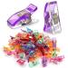 GMMA 120 Pcs Mix Colors Sewing Clips Acrylic Transparent Multifunctional Premium Quilting Clips Storage Bag Clips  Sewing Clips for Fabric Plastic Clips for Crafts