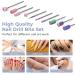 EasyinBeauty 10 Pcs Nail Drill Bit Set - 3/32 Inch Acrylic, Gel, Callus Removal Bits with Case - Diamond, Quartz, Tungsten Carbide Bits for Manicure Tools - Buy Online on GoSupps.com