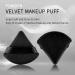 EVAOUXIU 6-Piece Triangle Powder Puff Set with 2 Makeup Sponges - Velour Cotton Puffs for Face Powder, Individually Wrapped (Black) - Buy Online on GoSupps.com
