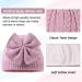 XIAOHAWANG Baby Girl Winter Hat - Cute Bow Knitted Baby Beanie for Infant Toddler Girls 6-24 Months | Purple - Buy Online on GoSupps.com