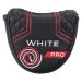 Golf Club Head Covers Putter Headcovers Mallet Putter Cover Blade Putter Cover for Odyssey White Hot Pro Heel-Shaft Strong Magnetic A.White Hot Pro Mallet Putter Cover