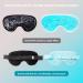 ZENYA Cooling Eye Mask for Puffy Eyes - Reusable Hot Cold Therapy Gel Mask for Hayfever Relief, Migraine, Sinus Pain, Dark Circles, Dry Eyes, and Eye Bags (Black+Blue) - Buy Online on GoSupps.com