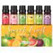 ASAKUKI Fruit Essential Oils Gift Set, 6 x 10ml Premium Fruity Fragrance Oil for Candle Soap Making - Passion Fruit, Strawberry, Pineapple, Green Apple, Fig, Guava Essential Oils for Diffuser Sweet Fruits