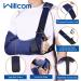 Arm Sling Shoulder Injury Immobilizer Medical Sling with Waist Strap - Support Brace for Men and Women - Rotator Cuff, Hand, Wrist, Elbow, Clavicle - Post-Surgery Gifts - Medium - Buy Online on GoSupps.com