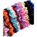 Bizzy Luxe Silk Hair Scrunchies for Women Girls 12 Vibrant Colours Soft and Gentle Ponytail Holders - Buy Online on GoSupps.com