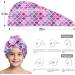 Buy MADHOLLY Microfiber Hair Towel for Kids - Soft Super Absorbent Rapid Drying Turban for Girls & Women - Anti-Frizz 3-Pack Ginkgo Leaf Design - Buy Online on GoSupps.com