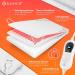 Kesser Double Heat Under Bed Blanket 160x140cm | Remote Control | 2 Temperature Zones | Automatic Switch-Off | Soft Fleece Heating Pad - White Pattern - Buy Online on GoSupps.com
