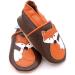 Dotty Fish Soft Leather Baby Shoes for Boys | Non Slip Toddler Shoes | Animal Designs | 0-6 Months to 4-5 Years | Brown and Orange Fox - Buy Online on GoSupps.com