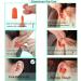 EXGOX Soft Foam Earplugs 38dB SNR 60 Pairs - Comfortable for Sleeping, Studying, Travel - Orange Earplugs for Concerts & Loud Noise - Buy Online on GoSupps.com