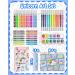 Unicorn Art Case Set for Girls - Painting Drawing Coloring Kit with Washable Markers, Pens, and Crayons - Ideal Gift for Kids - Blue - Buy Online on GoSupps.com