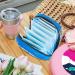 Menstruation Pad Bag with Zipper | Women's Napkin & Tampon Collection Bag | Stylish & Durable | Greece Santorini Caldera - Buy Online on GoSupps.com