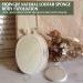 Natural Loofah Sponge Back Exfoliating Scrubber Combo Set for Deep Cleansing Skin and Facial Exfoliation - Buy Online on GoSupps.com