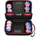 ALKOO Dart Case Holds 12 Steel Tip and Soft Tip Darts with Extra Space to Keep Flights in Shape and Numerous Pockets Holder for Storage Tips Shafts and Flights- Black Holds 12 darts