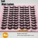 Bulk Cat Eye Faux Mink Lashes - 30 Pairs C Curl 18mm Long 3D Volume Natural False Eyelashes for Wholesale - Buy Online on GoSupps.com