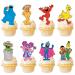 48 Pcs Friends Street Cupcake Toppers for Birthday Decorations Cute Cake Topper Party Decorations