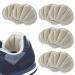 Sibba foot cushion for loose shoe inserts Self -adhesive for midfoot bones high heels pillow toe protection protectors shoe heel patch for women and men (4 pairs) 4 pairs of skin -colored heel cushions