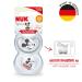 Nuk Space Pacifier - 0-6 Months | BPA-Free Silicone | Extra Ventilation | Disney Mickey Mouse | Gray & White | 2-Pack - Buy Online on GoSupps.com