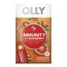 OLLY Immunity Powder Daytime Immune Support Elderberry Vitamin C D Zinc Fizzy Drink Mix Blood Orange - 10 Count