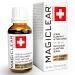 Luxury Dark spot remover for Face and Body Serum - Age spot corrector Acne scar - Anti aging - Bleaching Vitamin C organic Swiss brand Magiclear 30 ml