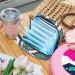 Women s Tropical Pink Flower Napkin Storage Bag | Portable Menstrual Cup & Bandages | Ideal for First Period - Buy Online on GoSupps.com
