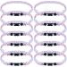 Jexine 12 Pieces Softball Braided Rope Tornado Necklace 3 Rope Braided Sports Necklace Titanium Necklace Softball Gifts for Softball Players Teams Coaches White