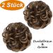 Jjstar 2-Piece Hair Part & Rubber Band Set Perfect Dutt Hair Ties for Messy Buns & Updos in Dark Brown & Golden for Women & Girls - Buy Online on GoSupps.com
