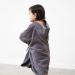 Mabyen Baby Hooded Bathrobe | 100% Organic Cotton Baby Poncho - Dark Grey One Size | Eco-Friendly Baby Wear - Buy Online on GoSupps.com