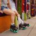 Lenexa Hoopla Kids Roller Skates - Boys and Girls Roller Skates - Black Teal Size 5 - Buy Online on GoSupps.com