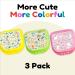 Cute Retainer Holder Case 3 Pack with Cartoon Animals, Dinosaurs & Unicorn Patterns (Green Yellow Pink) - Aligner & Night Guard Case - Buy Online on GoSupps.com