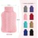 Samply 2L Hot Water Bottle with Knitted Cover for Hot & Cold Therapy - Pink | Pain Relief for Hands, Feet, Neck, and Shoulders - Buy Online on GoSupps.com