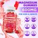 Magnesium Citrate Gummies 600mg for Women Men High Absorption Magnesium Supplement Gummies for Calm Relaxation Muscle Health Vegan Strawberry Flavor 60 Count 60 Count (Pack of 1) - Buy Online on GoSupps.com