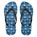 Mnsruu blue white anchor water color flip flops flip sandals home slippers hotel spa bedroom travel l for men women medium multi -colored