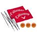 Callaway Backyard Driving Range Golf Flags For Yard, 6.5 Ft., 2 Pack, Red