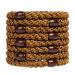 GYGYL Hair Ties for Women Girls Elastic Ponytail Holders for Thick Hair No Damage No Wrinkle 8 Pack Brown