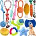 Amzeeniu dog toys 14 pcs rope ball dog dog robust teeth chew dusk toy tooth training set for small large medium -sized dog interactive game set unzerstoerbar cotton noden