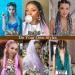 Jumbo Braiding Hair Extensions Colorful Synthetic Hair for DIY Crochet Box Braids Ombre 1Pc 24inch Black to Auburn to Blonde - Buy Online on GoSupps.com