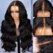 20 Inch HD Body Wave Lace Front Human Hair Wig for Black Women - Pre Plucked Glueless Frontal Wig - Buy Online on GoSupps.com