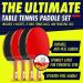 NIBIRU SPORT Ping Pong Paddle Set - Professional Table Tennis Rackets with Balls and Storage Case - Buy Online on GoSupps.com