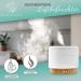 Qidosha Aroma Diffuser Tadasana | FAZ Test Winner Design 12/2023 | Premium Essential Oil Diffuser with Real Wood Base & Ceramic Hood | 10 Hours Operation | Warm-White Light - Buy Online on GoSupps.com