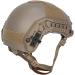 Lancer Tactical Medium-Large Industrial ABS Maritime Helmet | Adjustable Crown | 20mm Side Rail Adapter | Velcro Padding | NVG Shroud | Bungee Retention | Goggle Clip | Dark Earth - Buy Online on GoSupps.com