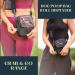 Purrfects Dog Walking Bag Crossbody | Black Waterproof Dog Treat Pouch with Poop Bag Dispenser - Durable & Convenient for Training - Buy Online on GoSupps.com