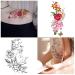 Yazhiji Large Waterproof Temporary Tattoos | Flowers Collection | 15 Sheets | Men Women | 19x9 CM - Buy Online on GoSupps.com