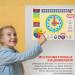 ewtshop Colorful Metal Learning Clock - Date Time & Seasons Educational Board - Buy Online on GoSupps.com