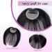 Clip In Bangs Hair Extensions 100% Real Human Hair - Natural Black Wispy Bangs (8g) - Buy Online on GoSupps.com