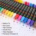 IVSUN Paint Pens Set - 20 Waterproof Oil-Based Colors for Rock, Wood, Fabric, Plastic, Glass - Fade-Proof & Permanent Paint Markers for DIY Crafts - Buy Online on GoSupps.com