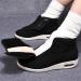 ZHENSI Men's Adjustable Wide Diabetic Shoes for Swollen Feet - Non-Slip Slippers for Elderly - Size 10.5 Black - Buy Online on GoSupps.com