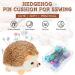 101 Piece Hedgehog Pin Cushion Set - Furry Straight Pins & Butterfly Sewing Pins - DIY Crafts & Jewelry Decor - Brown - Buy Online on GoSupps.com