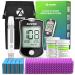 AUVON Blood Glucose Monitor Kit for Test Diabetes - 100 Glucometer Strips