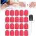 Nail Sanding Drill Bit 0.5 X 0.7in Easy To Store High Strength Nail Polishing Sanding Head Fine Sandpaper with Shaft for Grinding(Big red) - Buy Online on GoSupps.com
